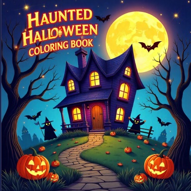Haunted Halloween Coloring Book