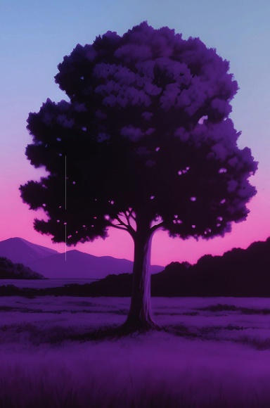 Notebook: Purple Sunset