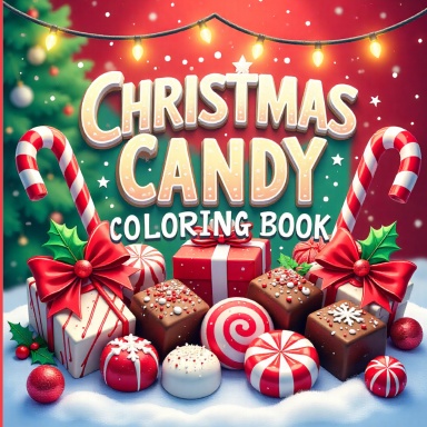Christmas Candy Coloring Book