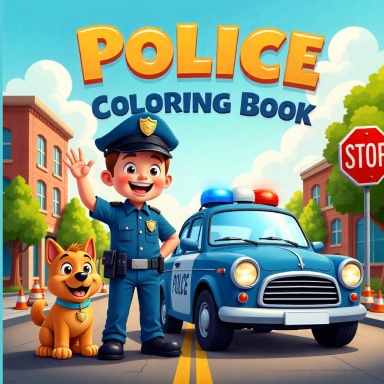 Police Coloring Book