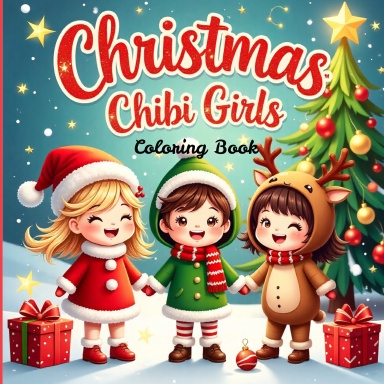 Christmas Chibi Coloring Book