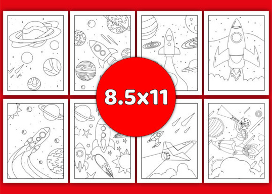 Space Coloring Pages Vol-11