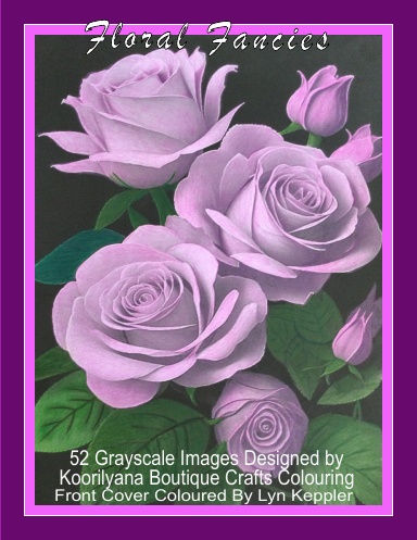 Floral Fancies Grayscale Spiral Bound
