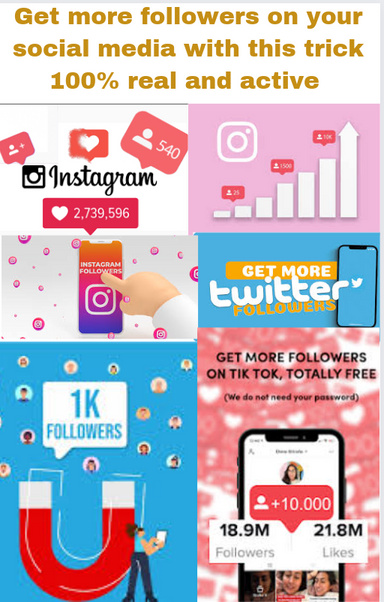 Social media hack : get more followers in minutes