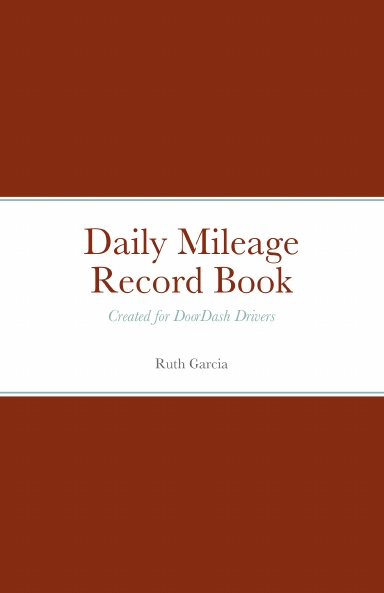 200 Page Daily Mileage Record Book