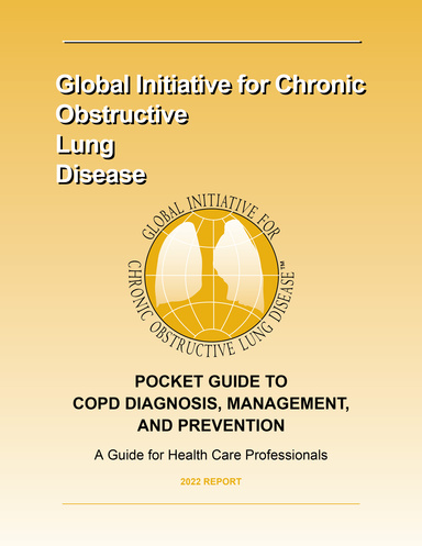 POCKET GUIDE TO COPD DIAGNOSIS, MANAGEMENT, AND PREVENTION (2022) eBook