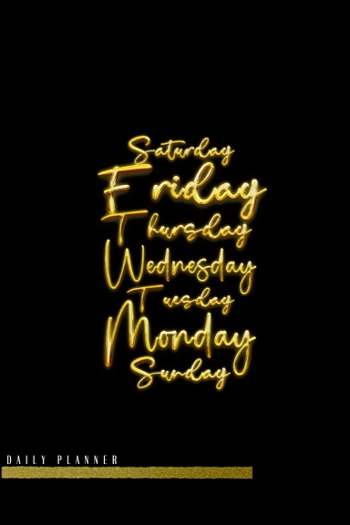 Days of the Week Daily Planner