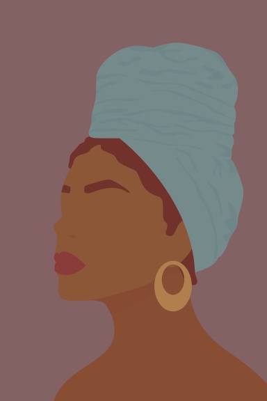 Black Woman's Self-Care-Wrap (Notebook)