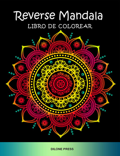 Reverse Mandala Libro de Colorear