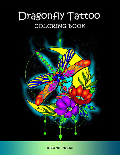 Dragonfly Tattoo Coloring Book