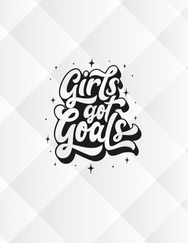 Girls Got Goals Journal Blue 8.5x11 200pps