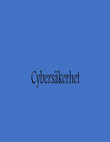 Cybersäkerhet