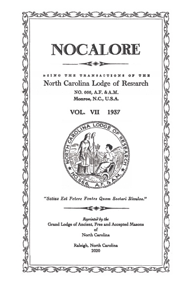 NOCALORE Vol. VII 1937