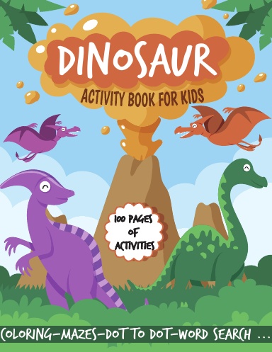 Dinosaur activity book for kids