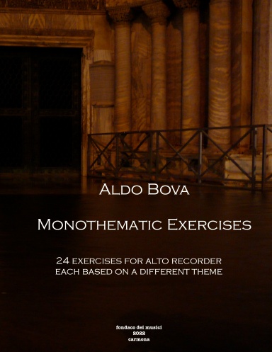 24 Monothematic Exercises for alto recorder
