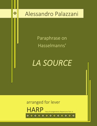 Paraphrase on Hasselmans' LA SOURCE - for lever harp - spiral bound