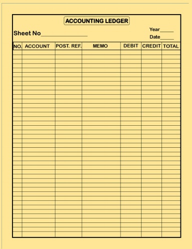Accounting Ledger Book