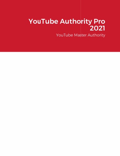 YouTube Authority Pro 2021