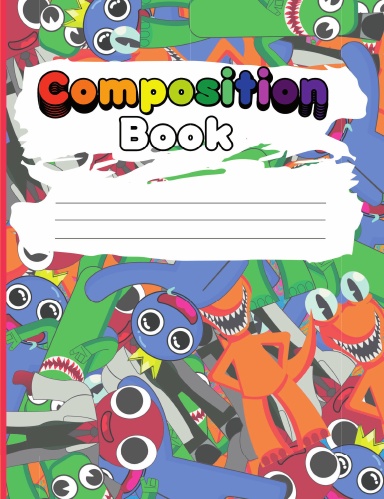 Rainbow Friends Composition Book - College Ruled 80 Pages