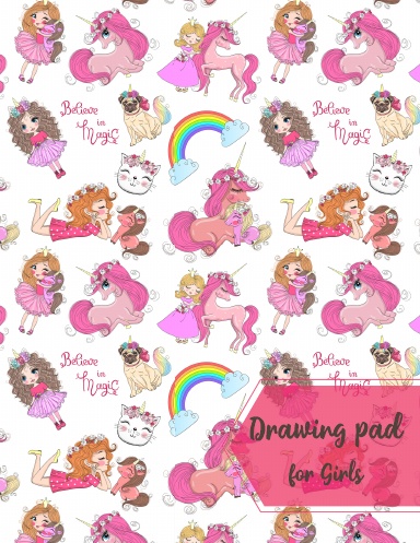 Drawing sketchbook for girls