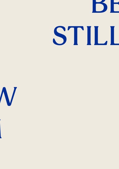 BE STILL JOURNAL