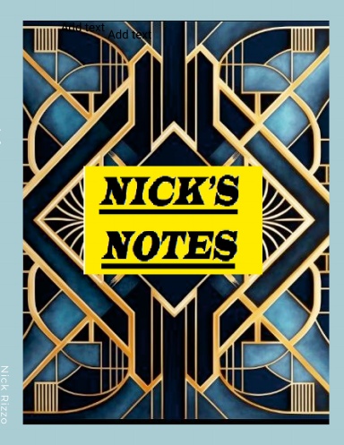 Nick's Notes