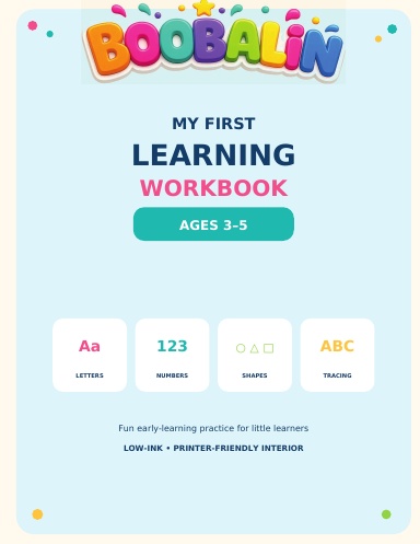 My First Learning Workbook Ages 3-5