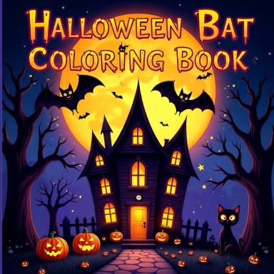 Halloween Bat Coloring Book