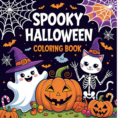 Spooky Cute Halloween Coloring Book
