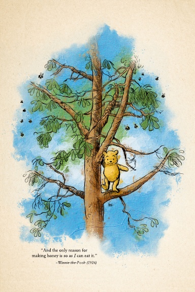 Winnie the Pooh Notebook – On the Honey Tree