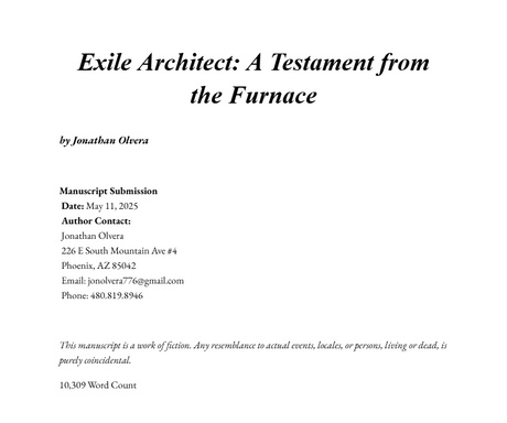Exile Architect: A Testament from the Furnace