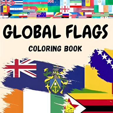 Global Flags Coloring Book