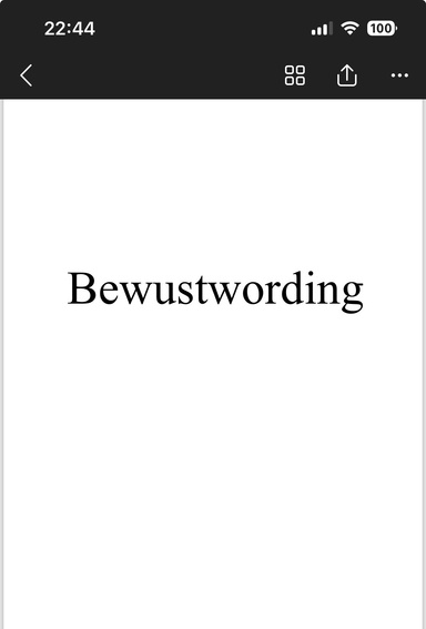 Bewustwording