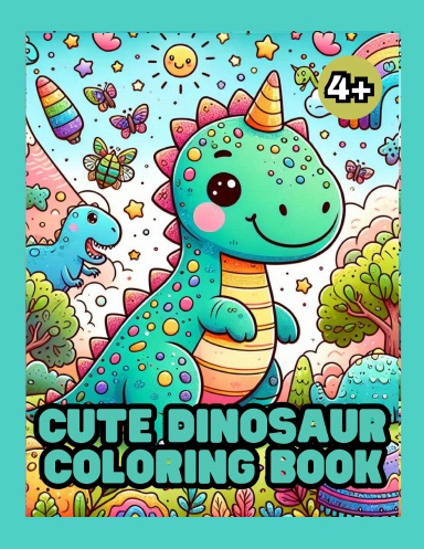 Cute Dinosaur Coloring Book
