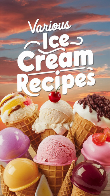 Various Ice Cream Recipes