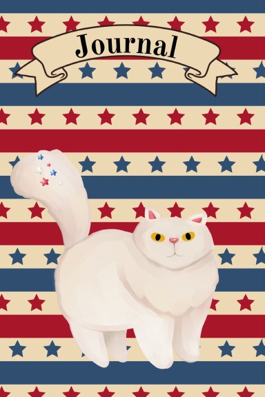 Patriotic Americana Kitty Journal