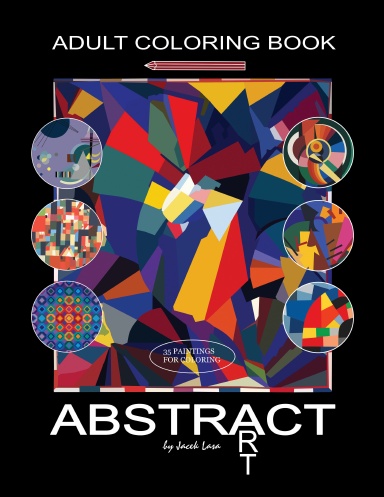 Adult Coloring Book Abstract Art