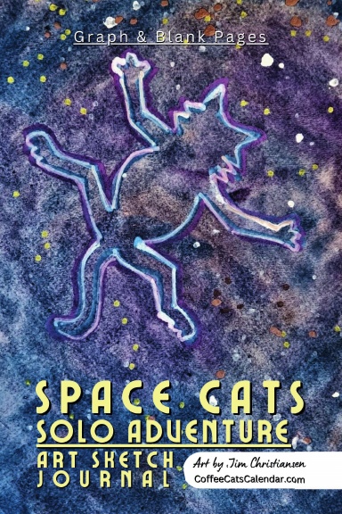 Space Cats Solo Adventure Art Sketch Journal Notepad