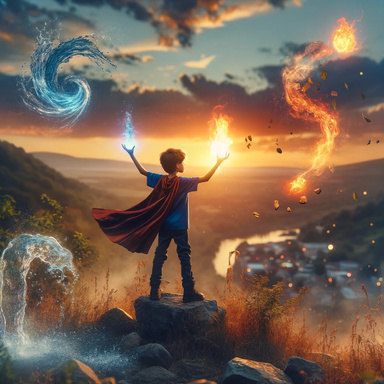 Elemental Awakening: The Journey of a Young Superhero