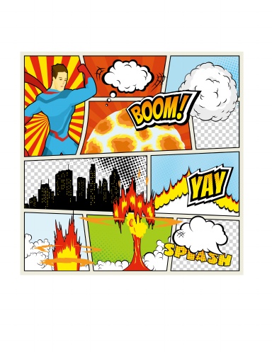 Create Your Own Comic and Manga Storybook, Features 50 Blank Comic Pages, Variety of Templates, Large 8.5 by 11 for Adults, Kids, and Teens