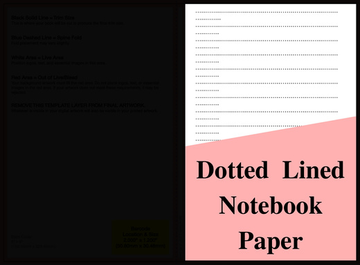 DOTTED LINED NOTEBOOK PAPER