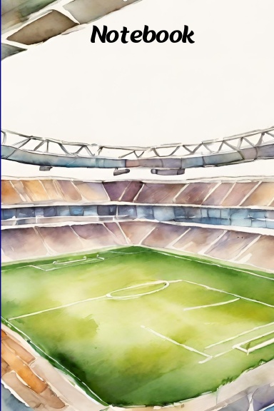Stadium/sports/teens or adults/notebook or journal/100 pages/ 6 x 9 inch