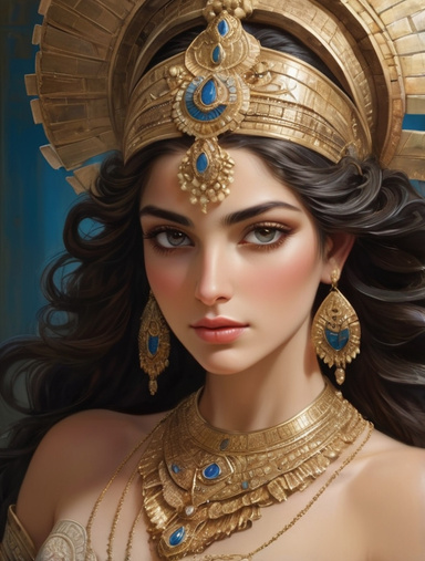 Enchanting and Dignified Woman from Mesopotamia