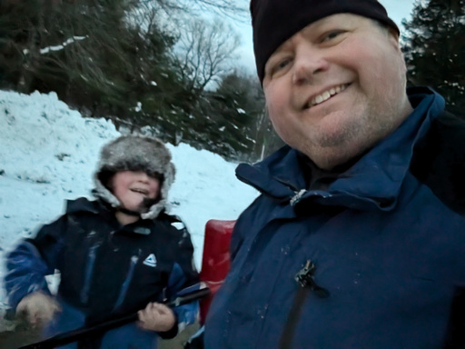 Image of Author Keith Grundy and Son