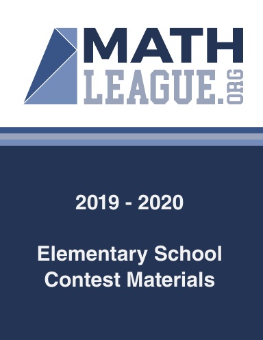 Elementary School Contest Materials 2019-2020