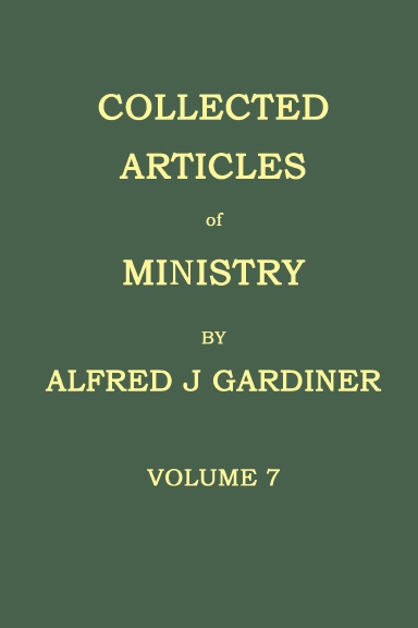 COLLECTED ARTICLES OF MINISTRY VOLUME 7