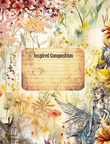 Limited Edition Fairy Composition Journal (Hard Cover / Black & White Interior)