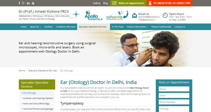Best Otology Doctor in India