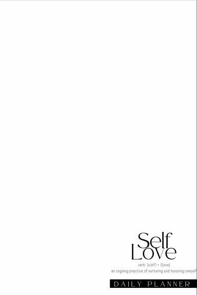 Self love Daily Journal