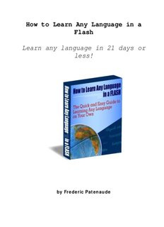 How to Learn Any Language in a Flash